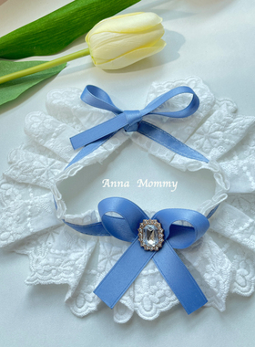 宠物结婚礼白色婚纱围巾猫咪围脖套宠物可爱围嘴狗狗纯洁口水巾