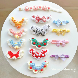 狗狗口水巾可爱猫咪围脖幼猫围兜宠物饰品小型犬比熊泰迪布偶装饰