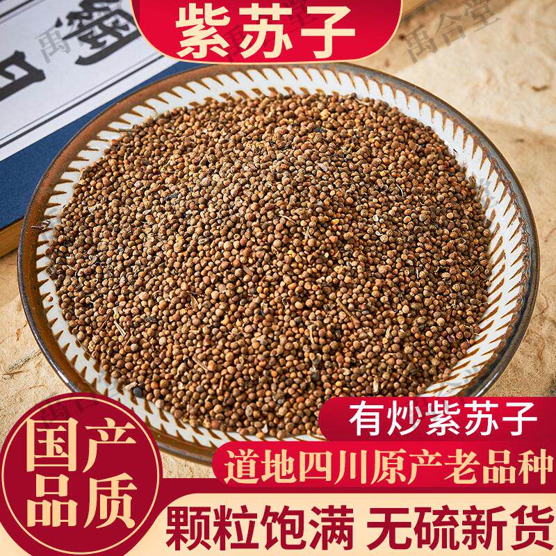 紫苏子中药材紫苏子药材紫苏子籽生苏子粉三子汤另有白芥子莱菔子