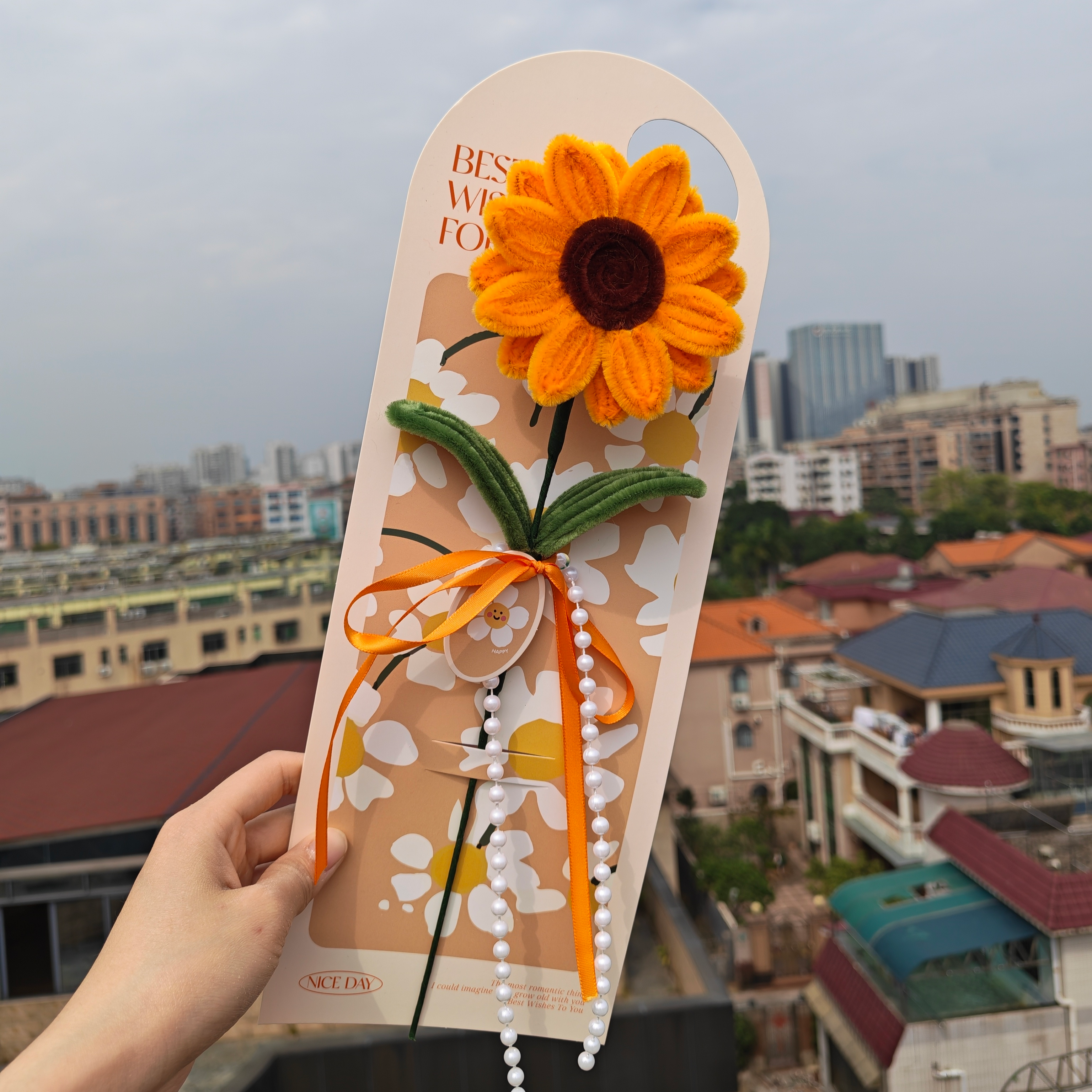教师节创意扭扭棒成品花束手工向日葵郁金香女神节送朋友闺蜜礼物