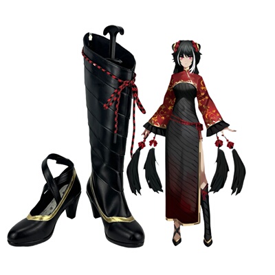 210边狱巴士贾惜春cos鞋子定制动漫游戏cosplay靴子定做