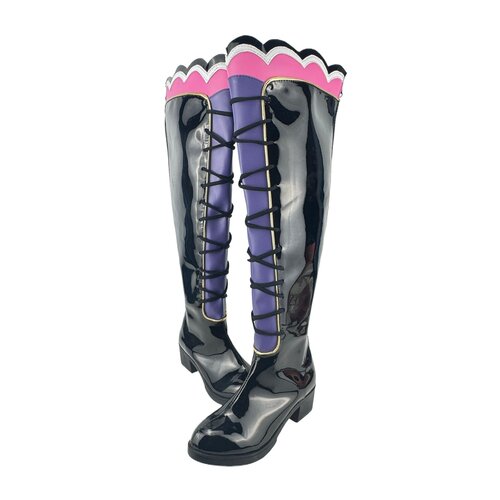 偶像活动 紫吹兰cos鞋子定制动漫道具cosplay靴子来图定做招代理