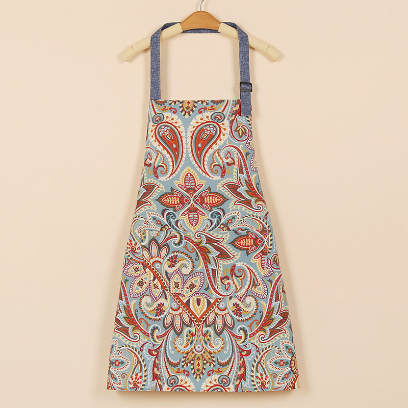 复古民族风围裙餐饮专用纯棉上班工作服2024新款网红大人做饭围腰,家庭/个人清洁工具,围裙,淘宝优惠券,粉丝福利购,淘宝优惠卷