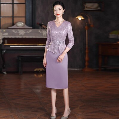 2026新款婚宴妈妈礼服减龄春秋