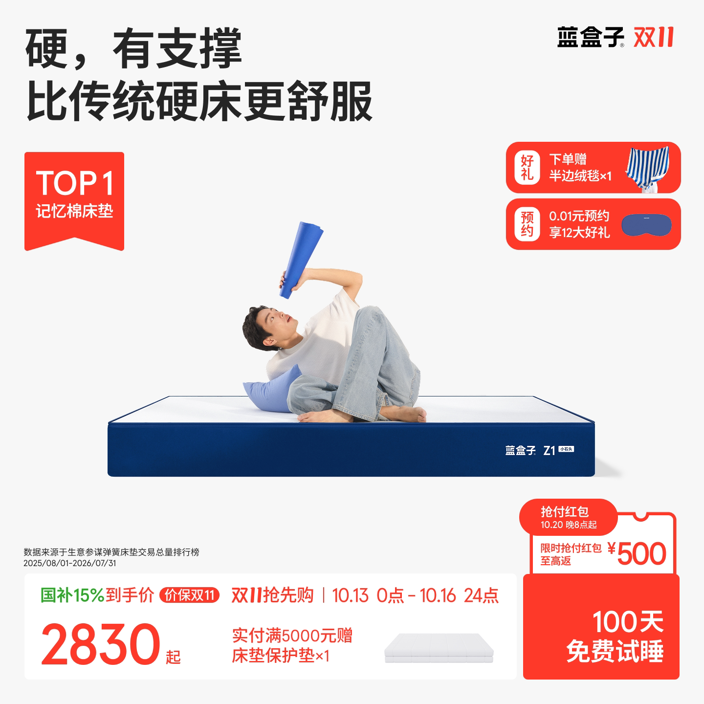 蓝盒子Z1小石头｜偏硬款强支撑