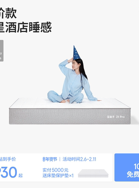 蓝盒子Z1Pro 酒店床垫双层弹簧记忆棉软硬适中五星级双人厚席梦思