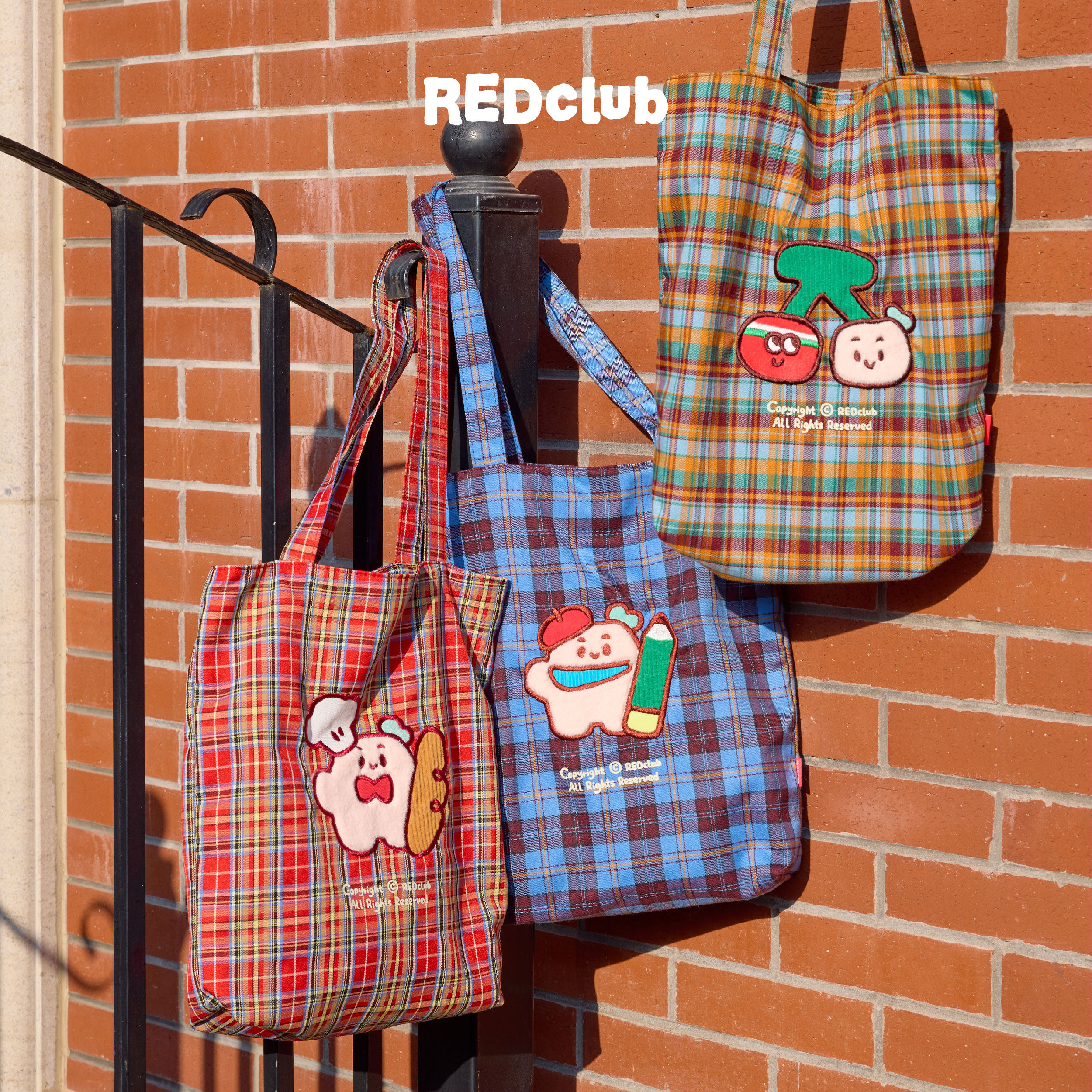 REDclub趣味满格薯队长帆布包