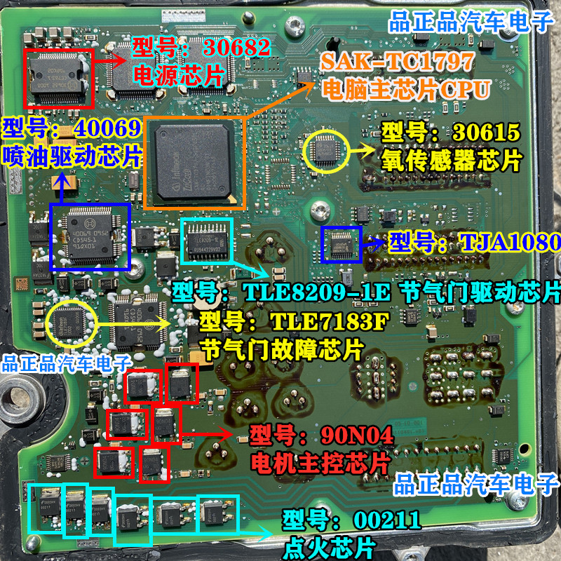 40069 TLE7183F适用宝马X3/X4/X5/X6汽车N55发动机电脑板维修芯片