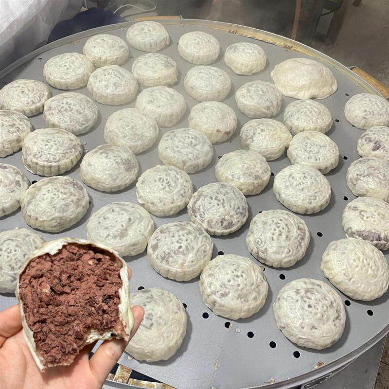 新货红豆包薄皮红豆馒头纸皮红豆馒头手工馒头枣泥馒头豆沙包手工