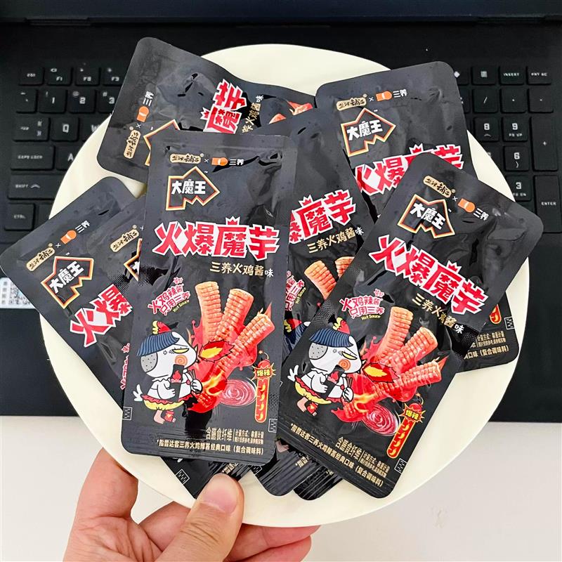 盐津铺子三养火鸡面味魔芋爽火鸡面酱辣素毛肚大魔王火爆魔芋爽