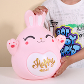 特大号卡通兔子存钱罐只进不出儿童防摔大容量储蓄罐女孩生日礼物