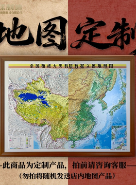 地图定制 3D立体凹凸地形图定制 三维浮雕定制