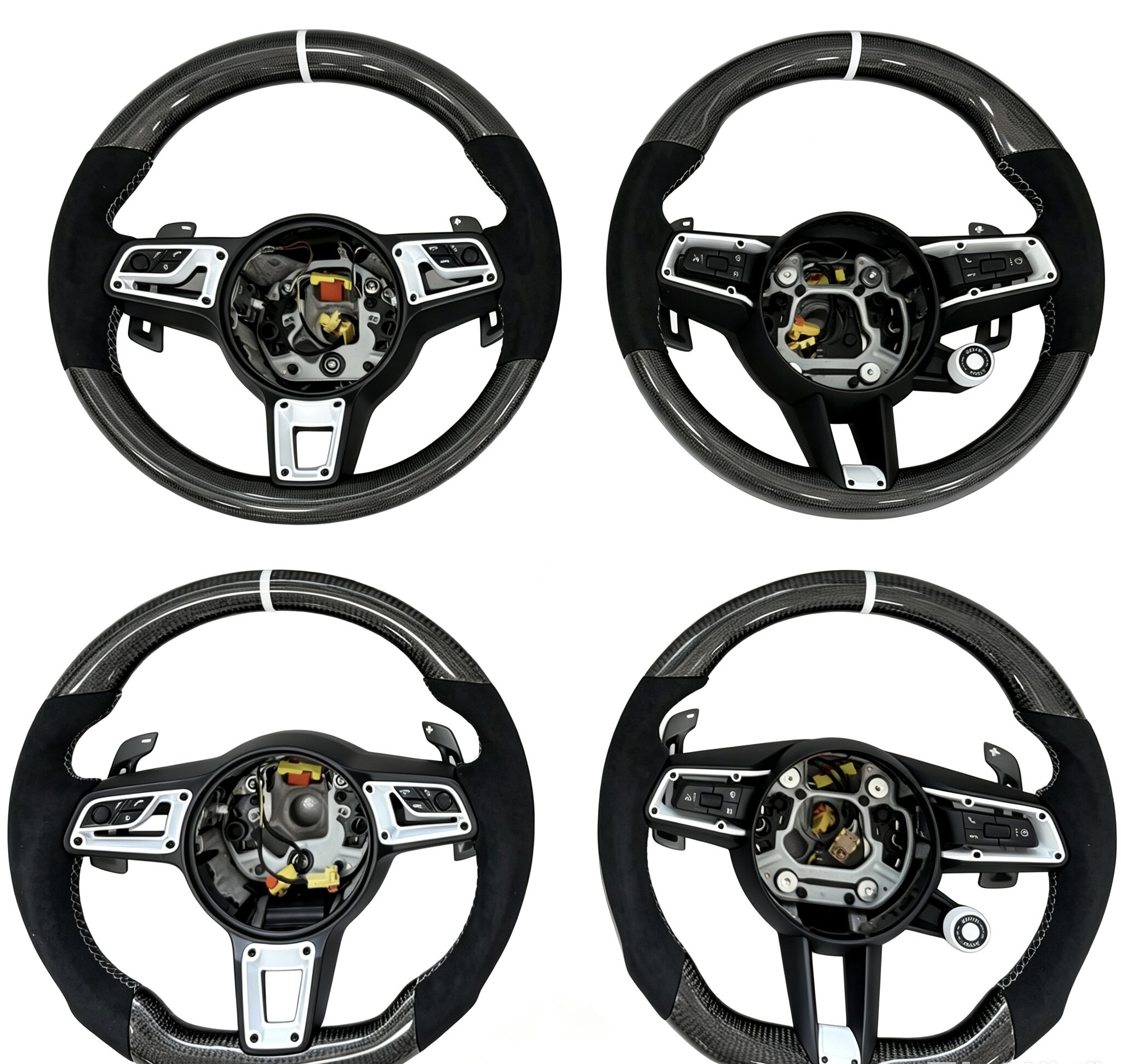 适用于保时捷Porsche911/992帕拉梅拉卡宴老改新方向盘碳纤维