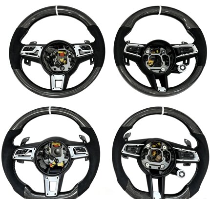 适用于保时捷Porsche911/992帕拉梅拉卡宴老改新方向盘碳纤维