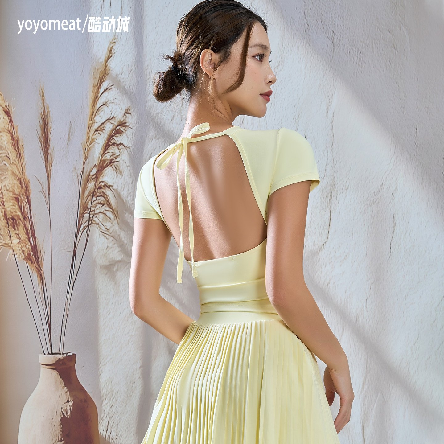 yoyomeat春夏短袖瑜伽服带胸垫免穿内衣美背健身上衣紧身运动t恤,运动/瑜伽/健身/球迷用品,瑜伽t恤,淘宝优惠券,粉丝福利购,淘宝优惠卷