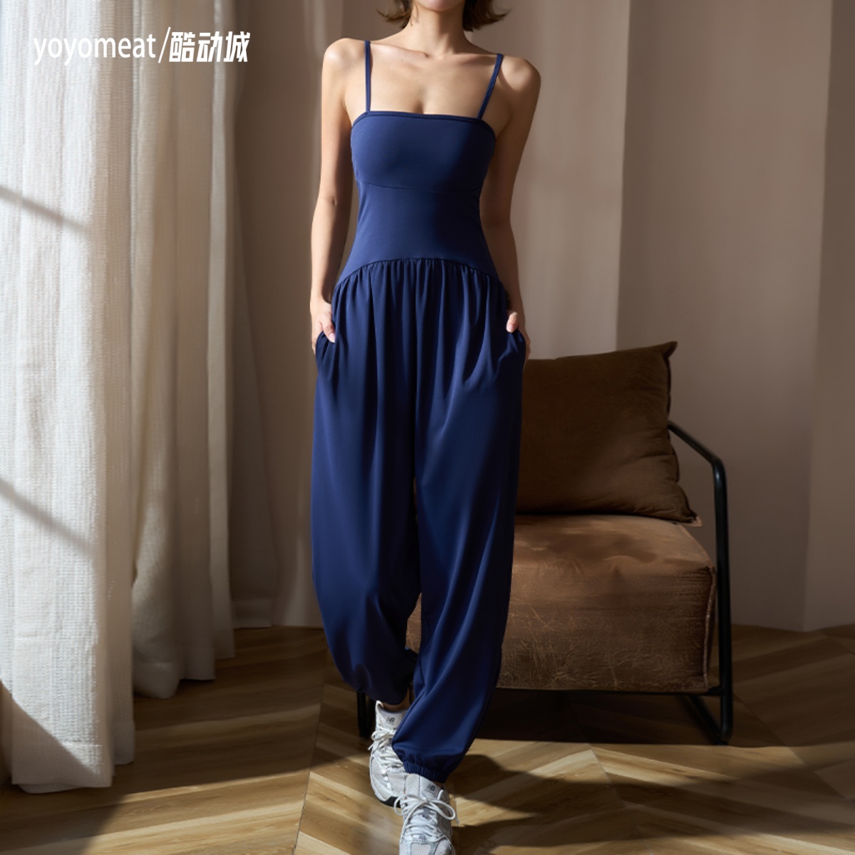 yoyomeat性感吊带瑜伽服连体衣
