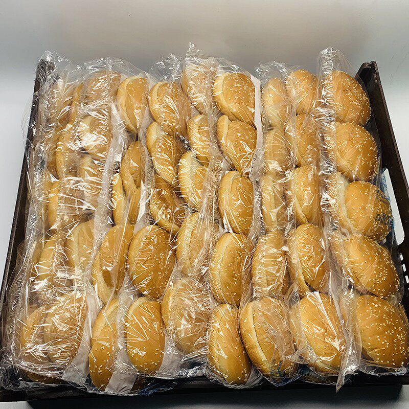 促销曼可顿汉堡圆面包10只装570g*10条 汉堡胚 西餐原料商用新鲜