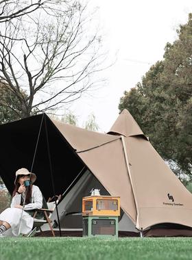 梦花园Fantasy Garden户外露营黑胶帐篷速开便携防晒防雨水野营帐