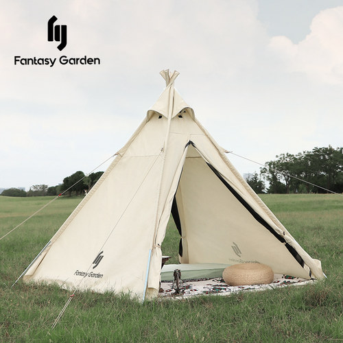 户外露营舒适透气金字塔棉布帐篷