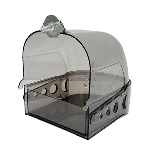 鹦鹉洗澡盆玄凤鹦鹉洗澡盆自动防逃脱鸟用洗澡盒大号鸟笼洗澡盆