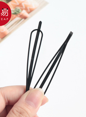 发夹/一字夹AD1sq801-黑色侧边刘海发卡后脑勺碎发整理头饰