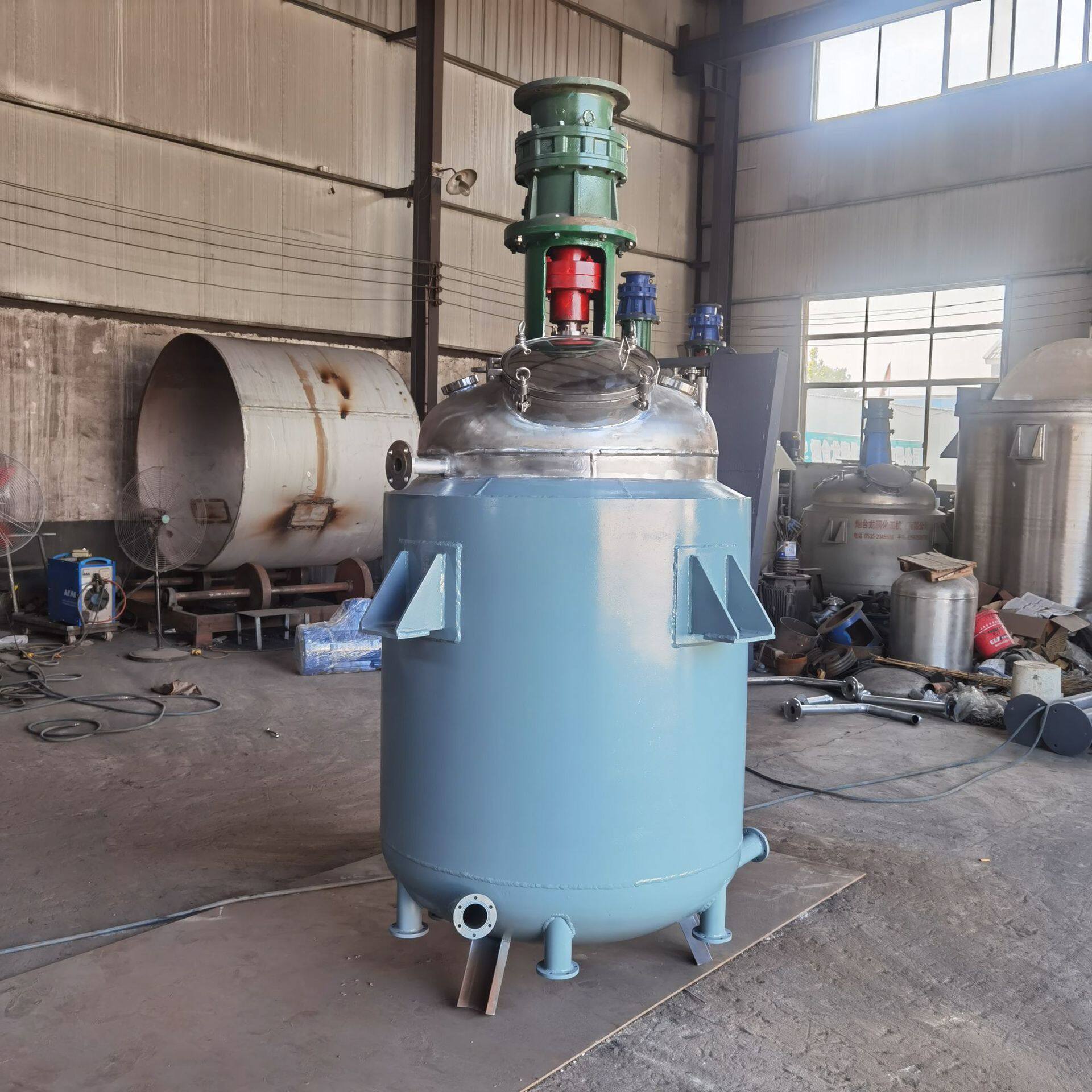 树脂润滑油胶水合成反应釜 立式不锈钢双层电加热反应釜