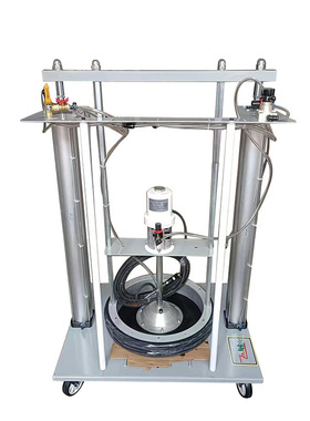 64220A双立柱气动黄油加油机200L大油桶油脂抽油机巨川气动黄油枪