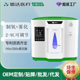 DEDAKJ德达2L家用吸氧机  跨境小型便携制氧机 2-9L可调节