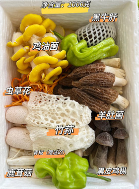 云南七彩鲜菌菇组合可火锅可煲汤