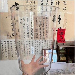 书法用纸卷轴画卷收纳桶透明国画书画宣纸毛笔字画作品收纳筐