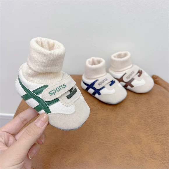 婴儿棉鞋冬季宝宝软底鞋袜0-12岁婴儿加绒加厚保暖鞋防掉学步鞋