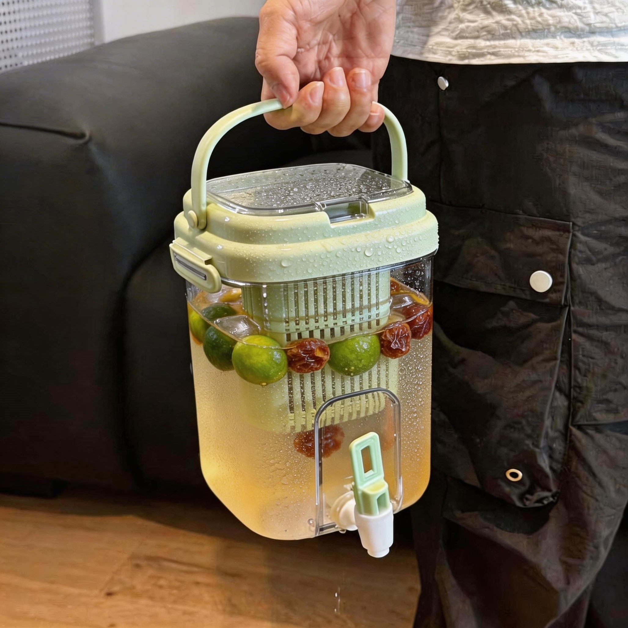 冷水凉水壶家用储水冷泡壶饮料桶水果茶桶大容量带水龙头可手提