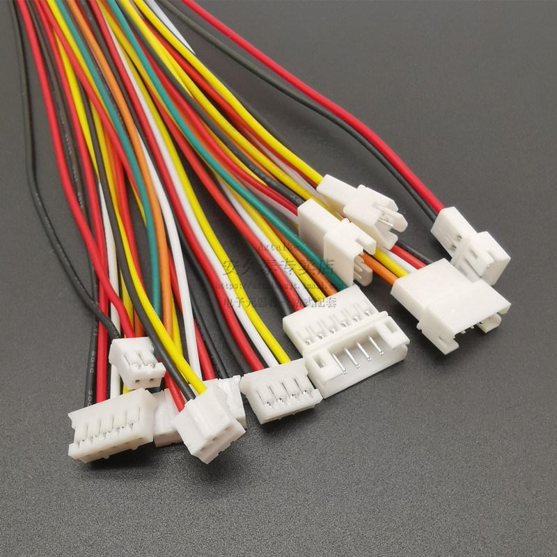 5条 PH2.0mmk-2P3P4P5P6Pin公母头接插端子线空中对接对插连接线