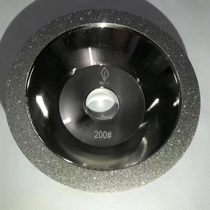 32孔碗形金刚石砂轮电镀钻石砂轮合金砂轮片磨钨S钢铣刀磨刀机砂