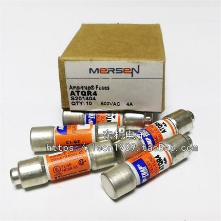 原装FERRAZ MERSEN熔断器 AMP-TRAP保险丝 ATQR4 4A 600V 10*38mm