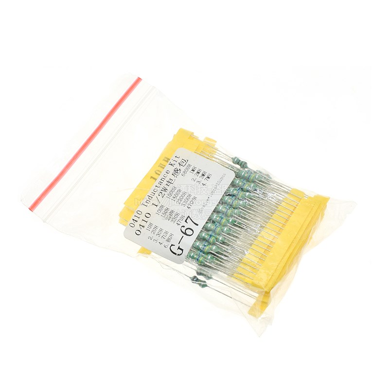 0410色环电感包(1uH - 4.7mH) 1/2W色码电感器 20种每种10个