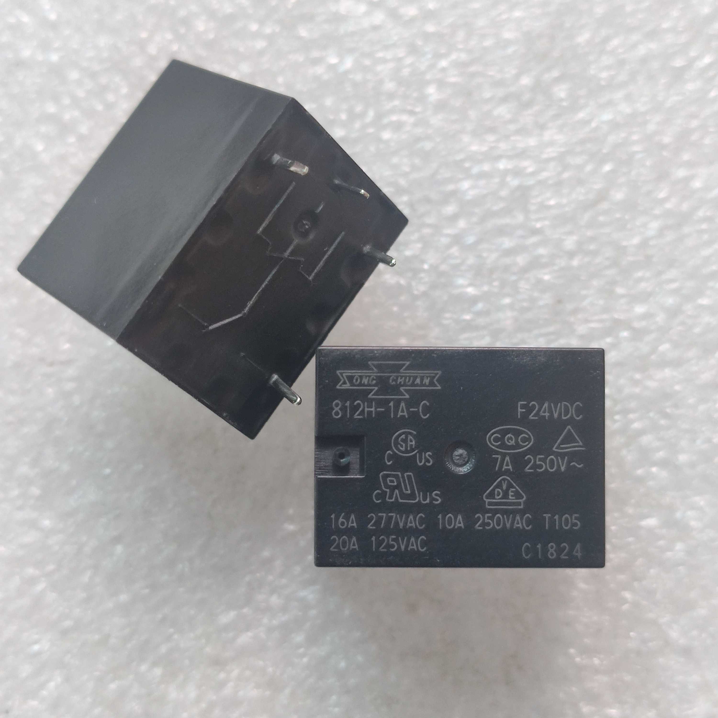 812H-1A-C-24VDC 松川继电器 24V 4脚继电器 现货 可直拍