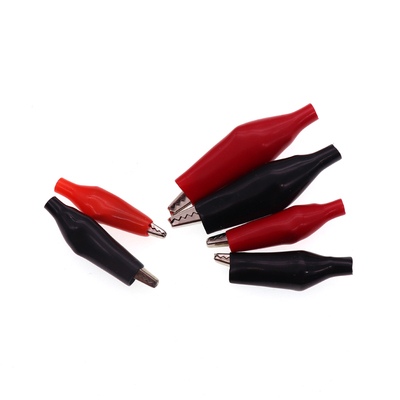 鳄鱼夹电线夹测试夹实验大中小号护套万J能表导电瓶电工搭接线铁