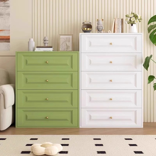 抽屉式收纳柜钢制斗柜卧室床尾置物柜客厅一体靠墙收纳柜沙发边柜