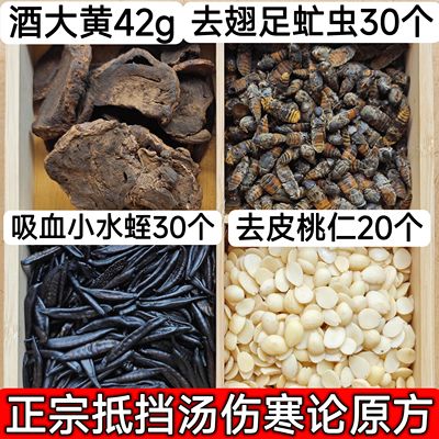 正宗抵挡汤倪海厦抵挡丸吸血小水蛭牛虻虫大黄桃仁抵挡原料中药材