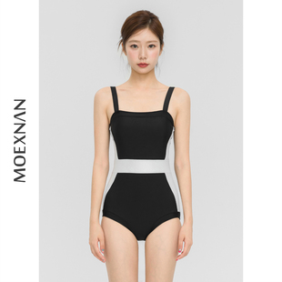 泡温泉泳装 韩国新款 连体泳衣女遮肚显瘦性感小胸度假学生保守时尚