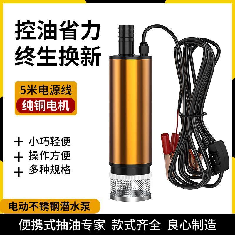 电动抽油泵12V24伏柴油通用电泵