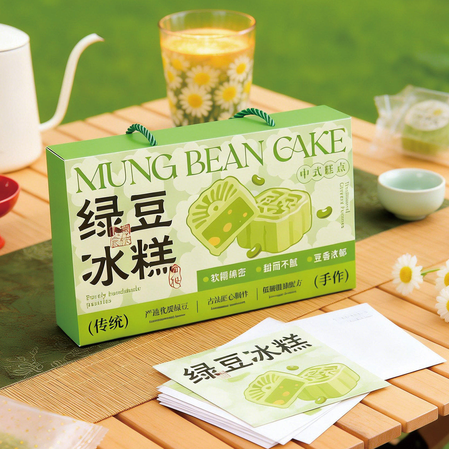 绿豆糕包装盒传统冰糕点心送礼打包盒子茶点零食雪媚娘蛋黄酥烘焙