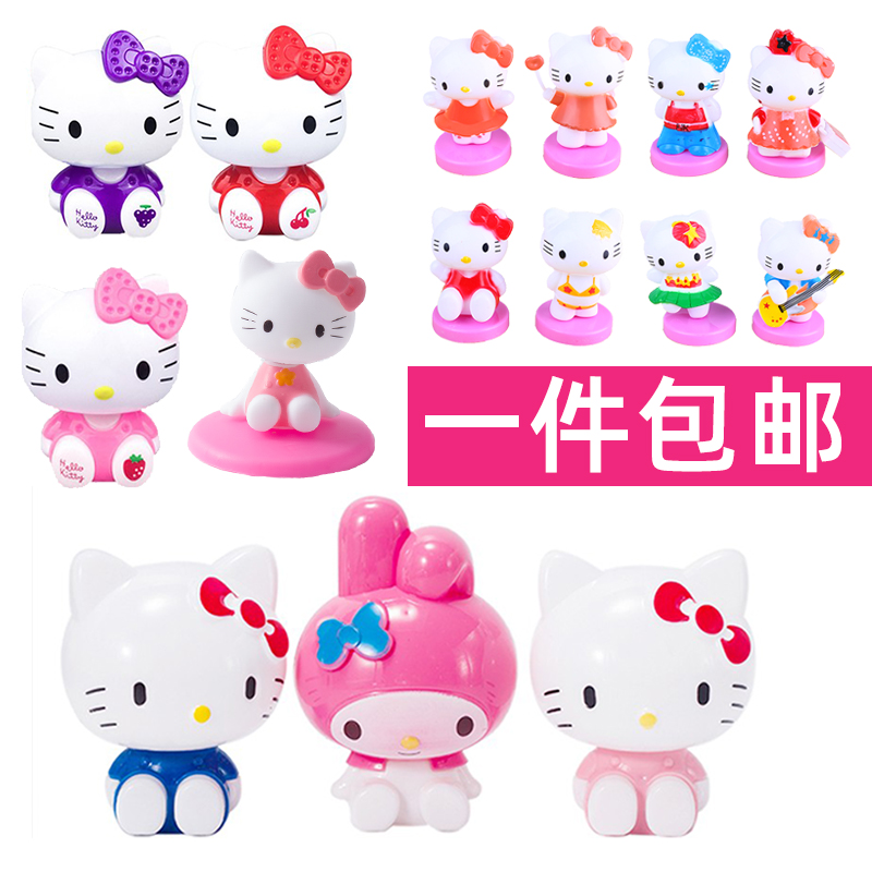 卡通紫色烘培摆件生日蛋糕