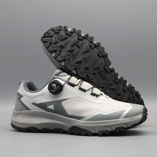 户外登山鞋男女款防滑耐磨越野徒步鞋防水轻便旋钮扣登山运动鞋