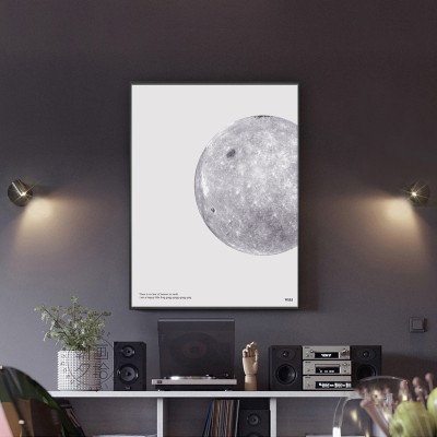 北欧星球玄关入户现代简约太空挂画