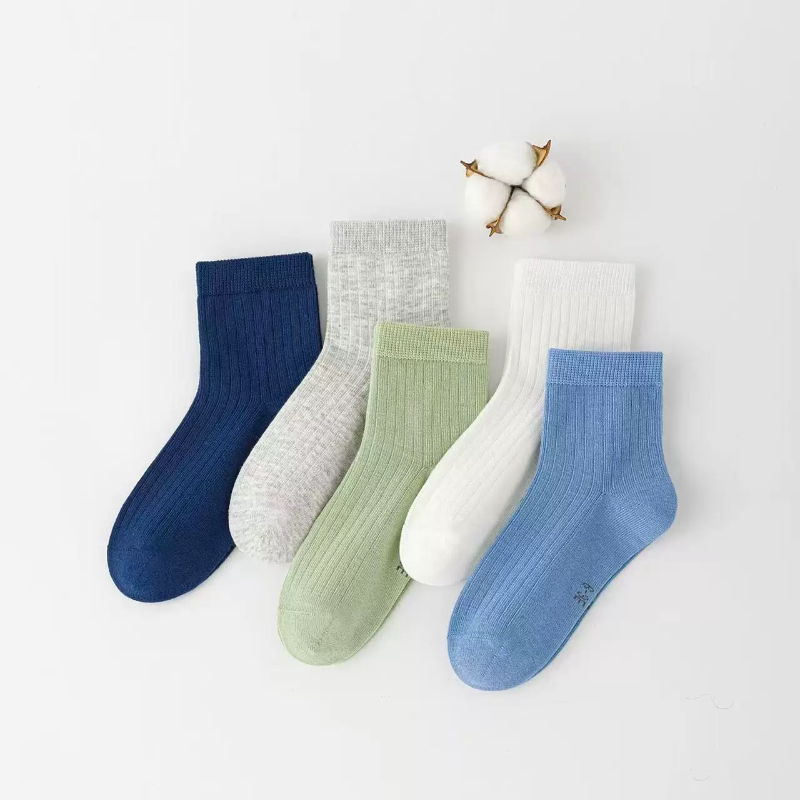 六指鼠儿童袜子春秋款男童女童薄棉夏季网眼透气袜中筒袜纯棉袜子