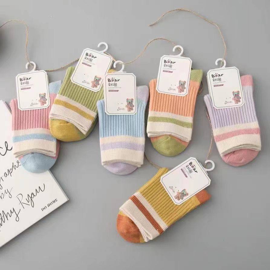 儿童纯棉袜子秋冬款中长筒双针全棉防臭透气可爱宝宝袜中大童,童装/婴儿装/亲子装,儿童袜子(0-16岁),淘宝优惠券,粉丝福利购,淘宝优惠卷