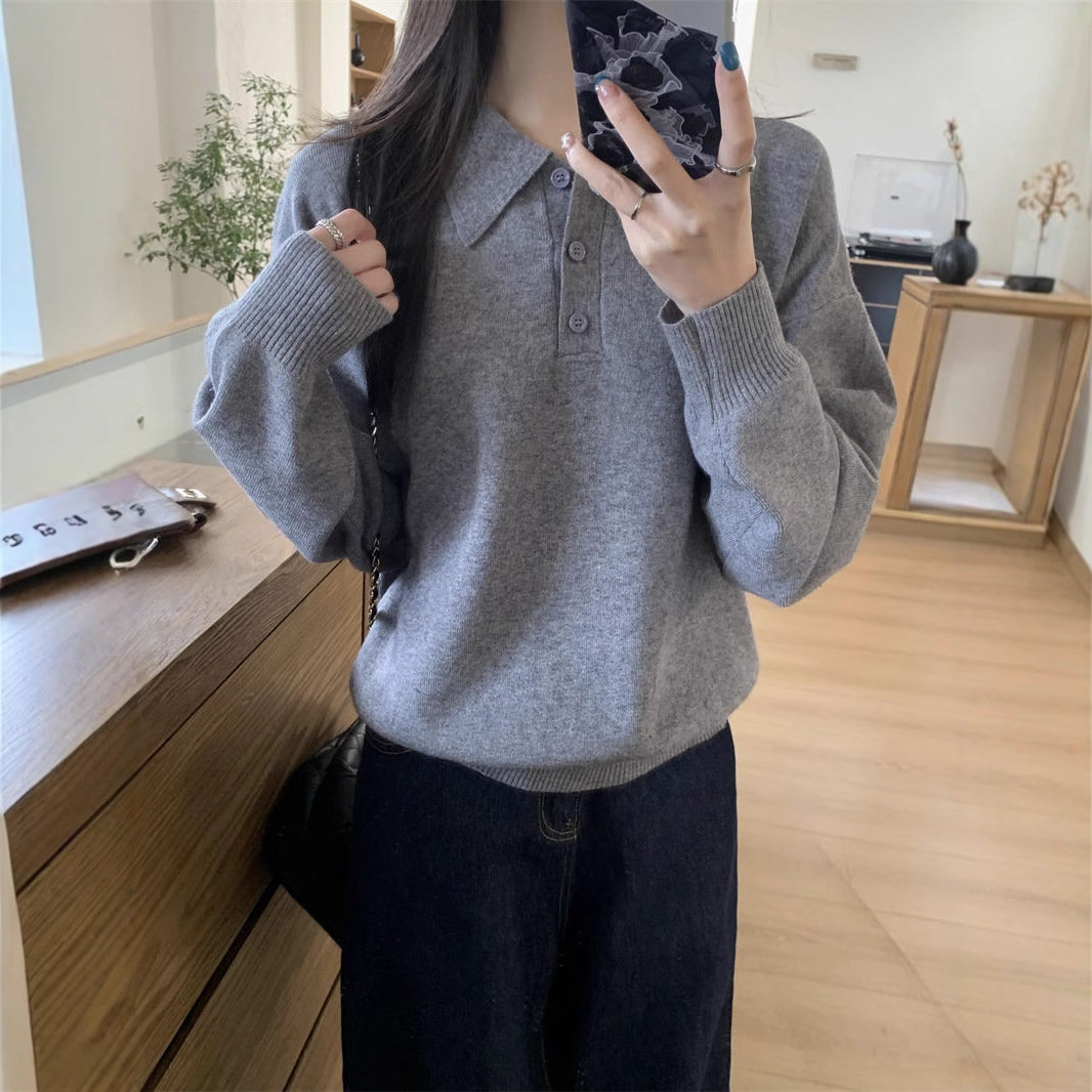 2025新款韩版慵懒风Polo