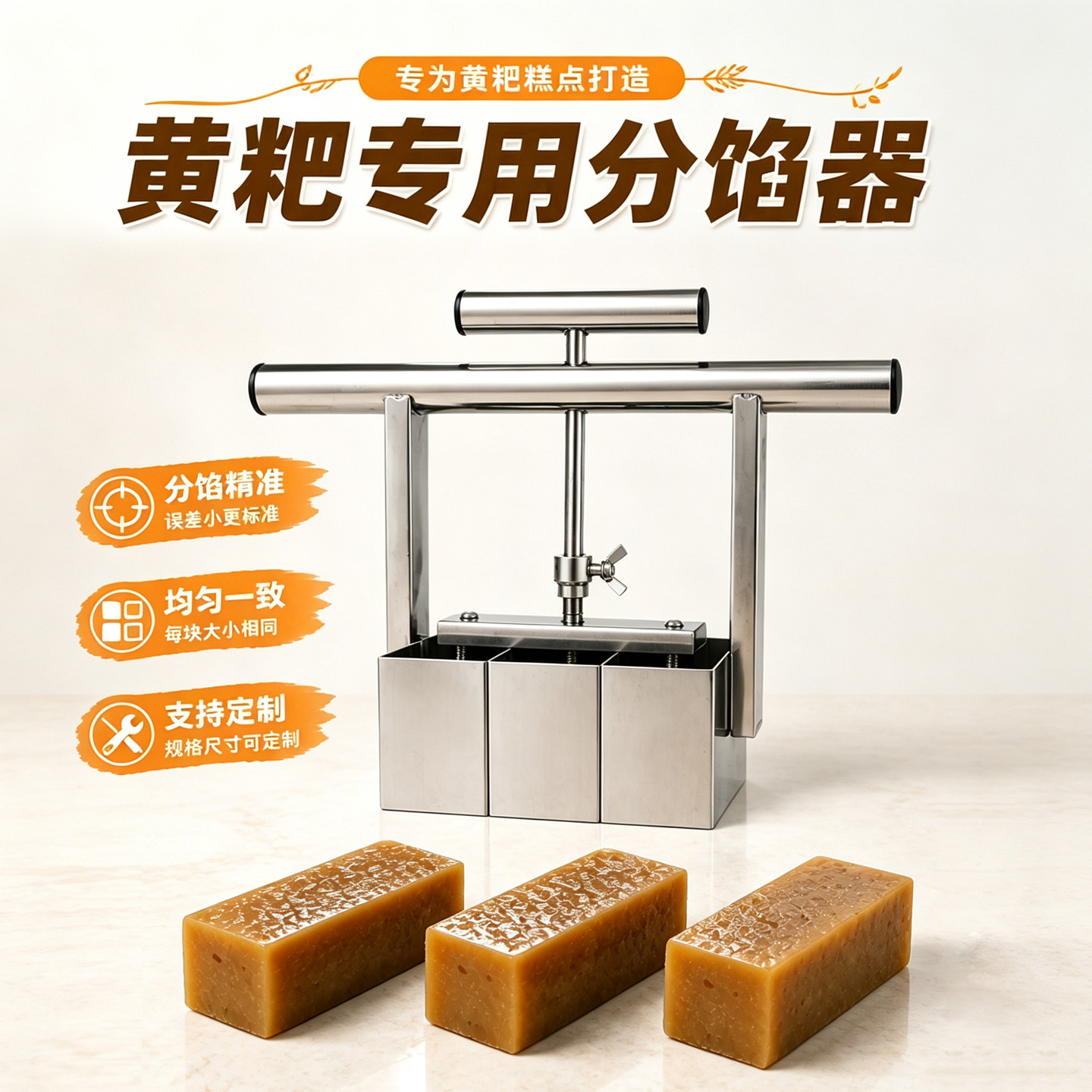不锈钢方形分馅器定量分割器